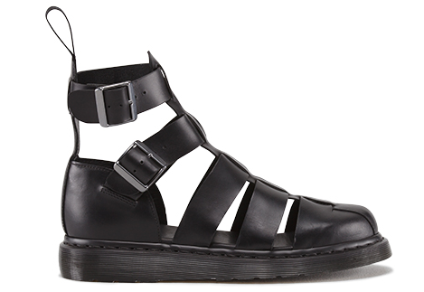 SHOES FOR PEOPLE WHO DONT LIKE FEET DR MARTENS SANDALS BLACK LEATHER