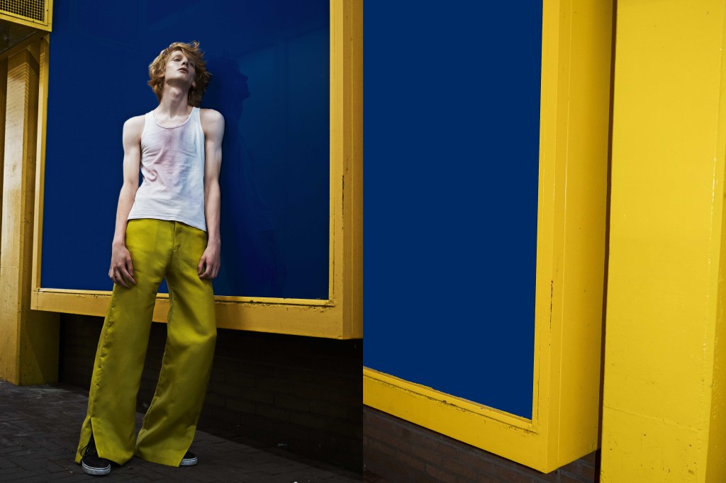 TANK TOP- AMERICAN APPAREL PANTS- MAISON THE FAUX SHOES- DWIGHT'S OWN