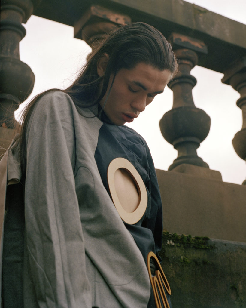 Photography MUSTAFA SARWARR, Model JAMES CUNNINGHAM, Styling I'LL BE YOUR MIRROR, Set Design HOLLY HMIDDOUCHE, Hair CHRISTOPHER HUTTON, Makeup MADELEINE VIRGINIA BROWN