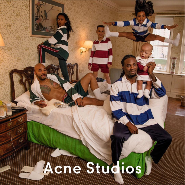 Acne Studios features a black LGBT family