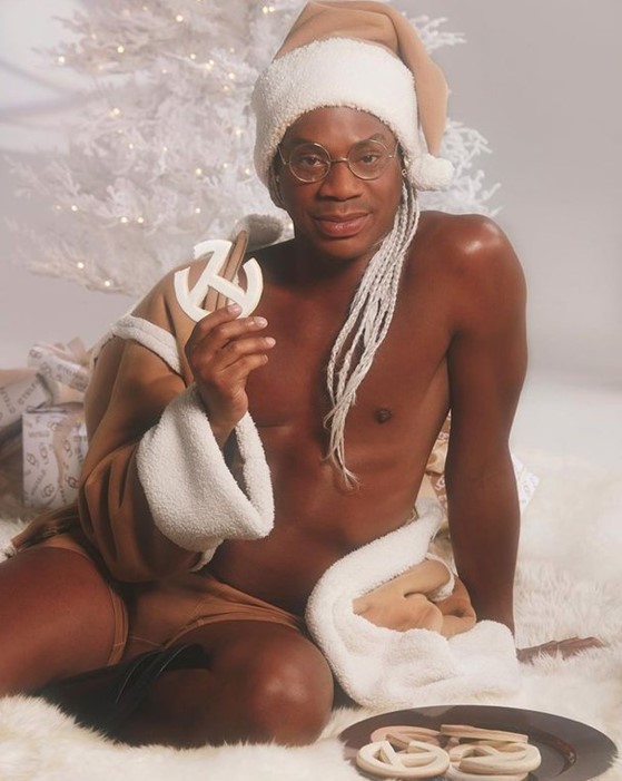 Telfar Clemens stars as fashion's sultry Santa Claus