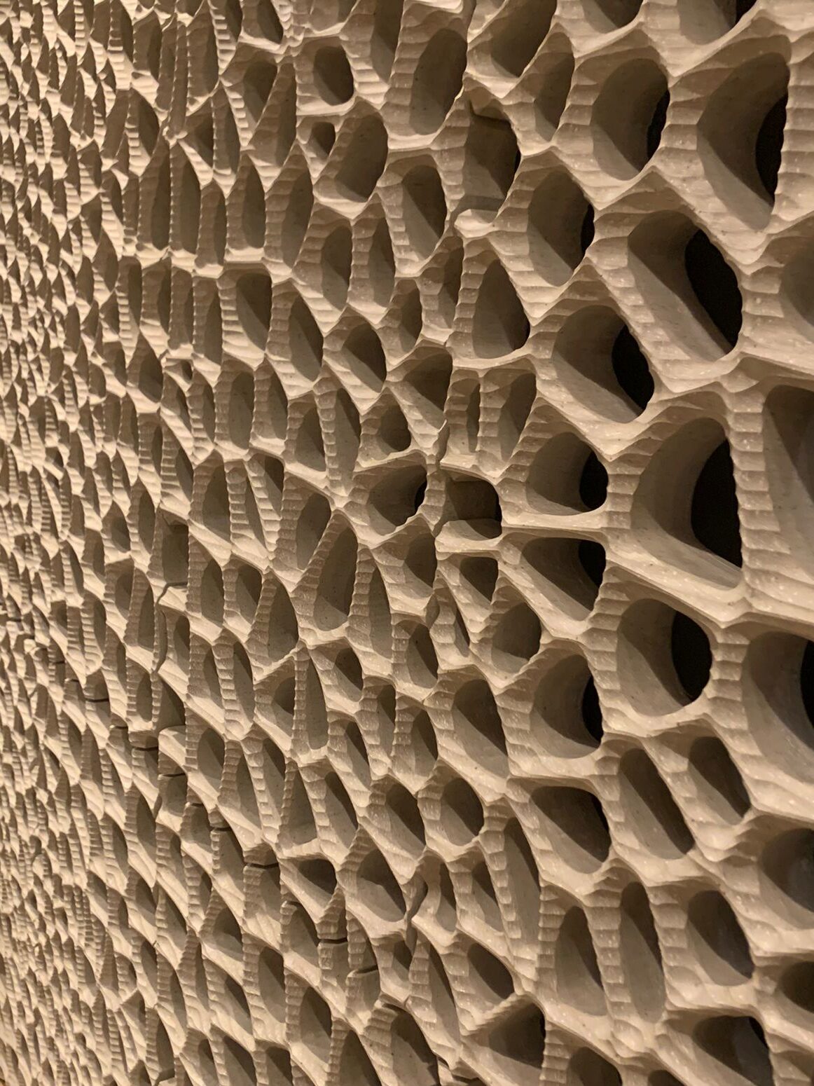 Honeycomb walls engineered for acoustics at Hamburg's Philharmonie