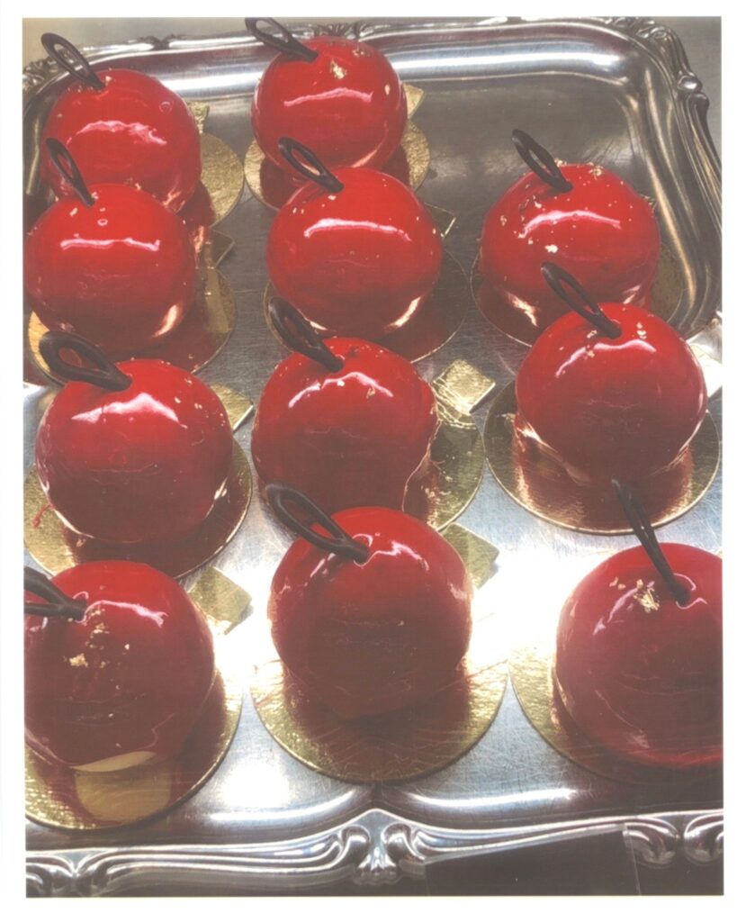 Aesthetic close-up image of neatly arranged red peppers in oil